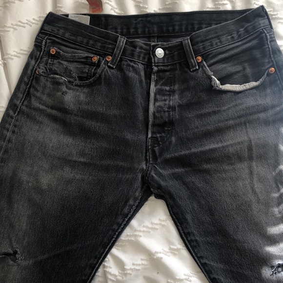 Authentic Vintage Levi’s Mid-Rise 501 Denim Button-Fly Jeans. Rare 31 Waist - Picture 5 of 9